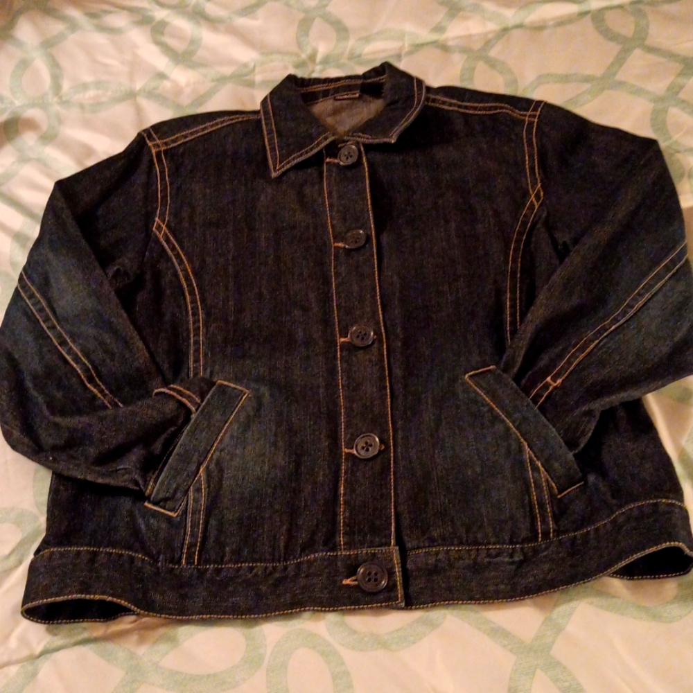 NorthCrest dark denim blue Jean Jacket